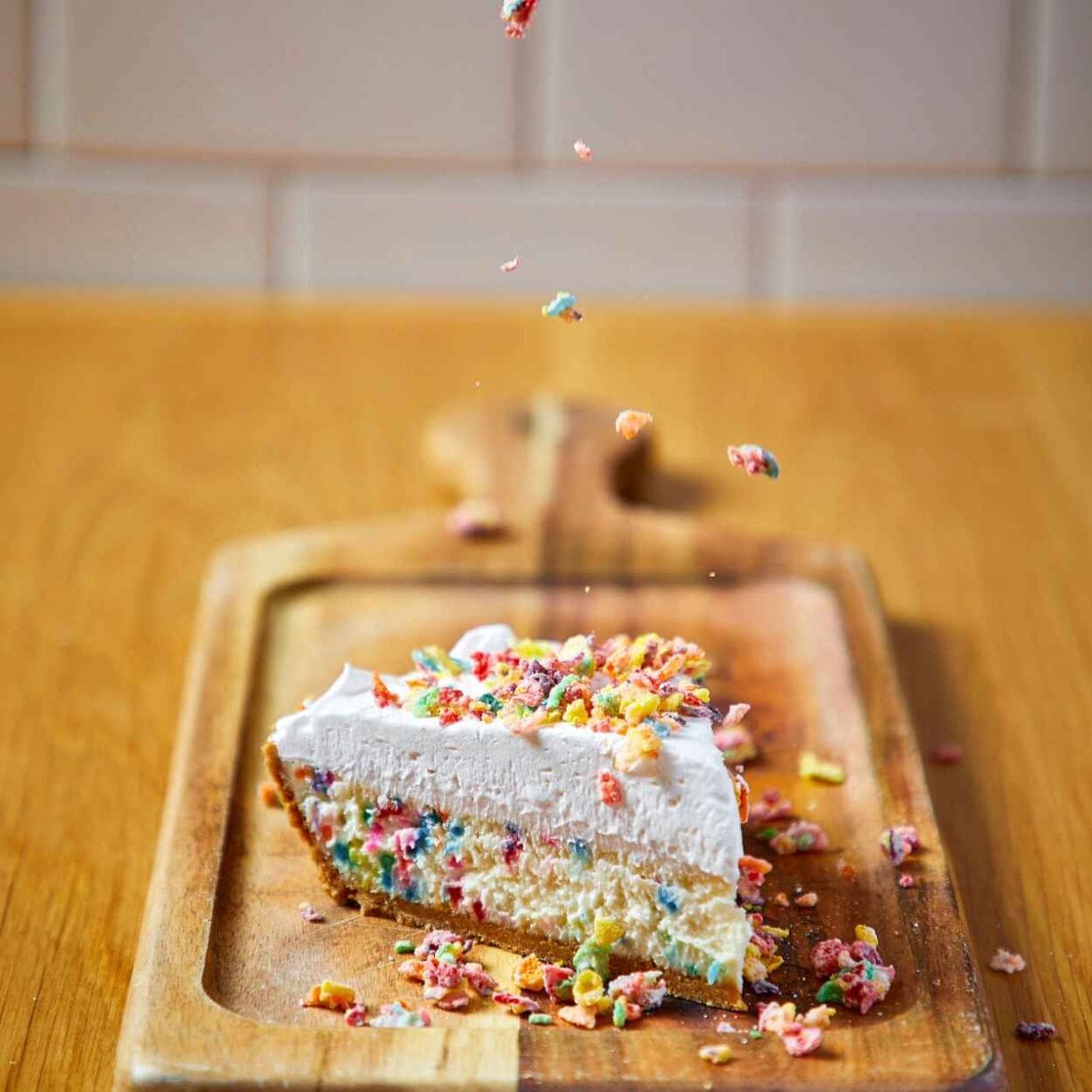 Funfetti Cheesecake is just one of the amazing desserts made for Roots Handmade Pizza by our sister store, West Town Bakery. 